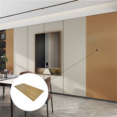 Cyflenwad Ffatri 170x15mm Maint Panel Wal WPC Mewnol