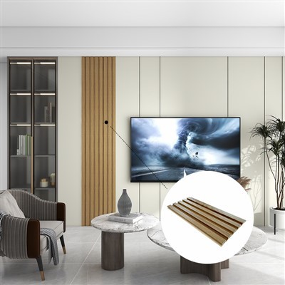 Paneli Wal WPC gwrth-fflam gwrth-ddŵr