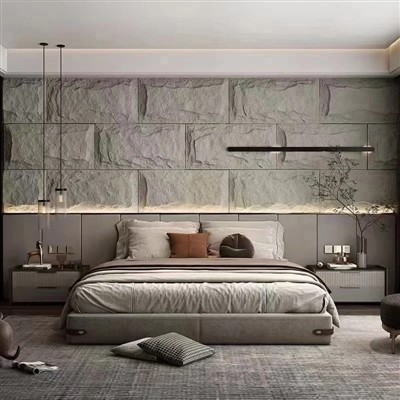 Paneli Wal Gerrig Pu ar gyfer Bwytai a Gwestai